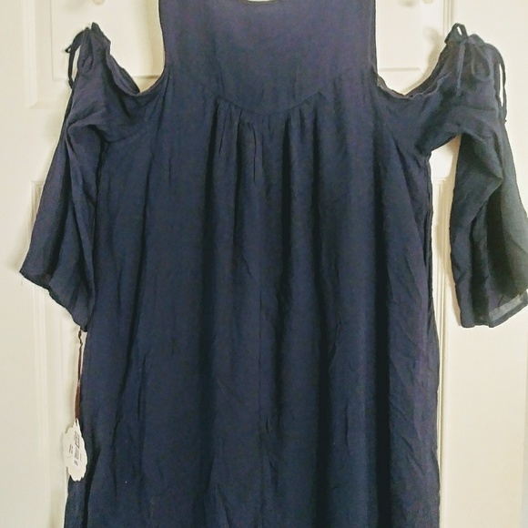 KNOX ROSE Womens Cold Shoulder Mini Dress - Picture 2 of 5